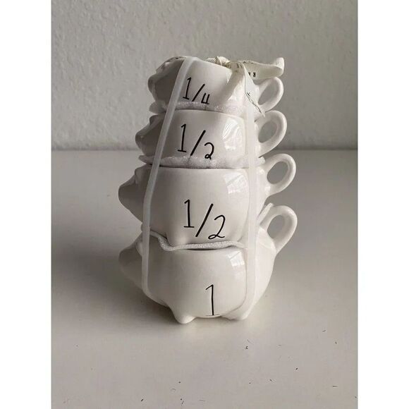 Rae Dunn Pig Piggies Ceramic Measuring Cups NEW - Picture 1 of 6